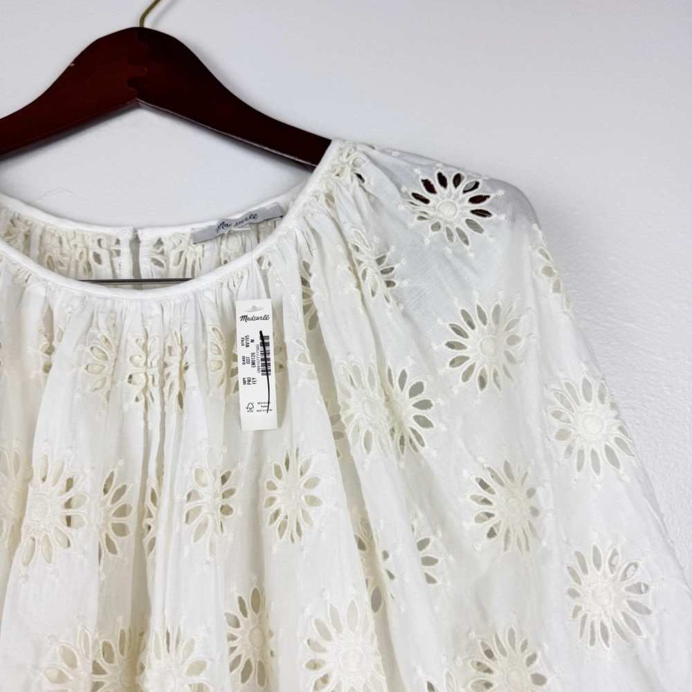 Madewell Cream Eyelet Blouse - Picture 6 of 9